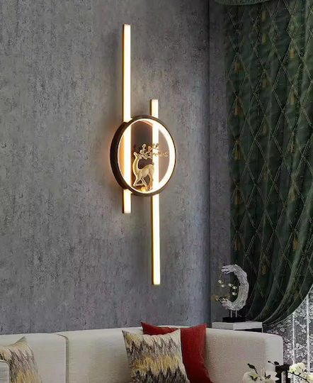 Lamp Wall LED Black 20x60x60cm