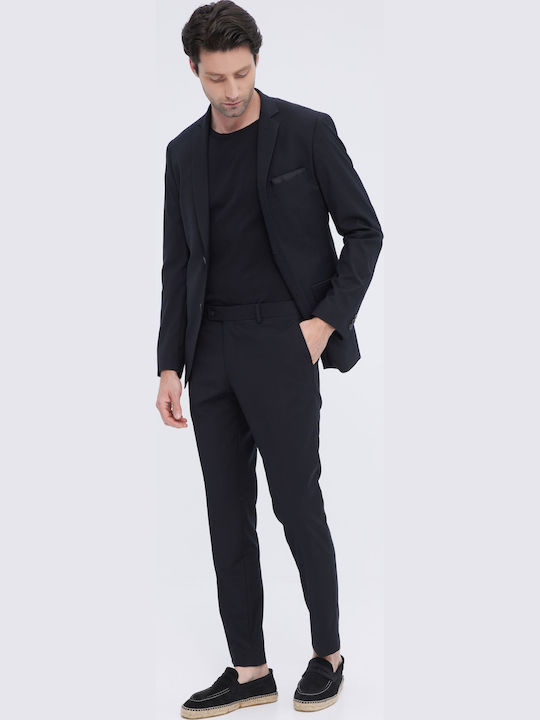 Pantaloni clasici negri Linie îngustă Aristoteli Bitsiani