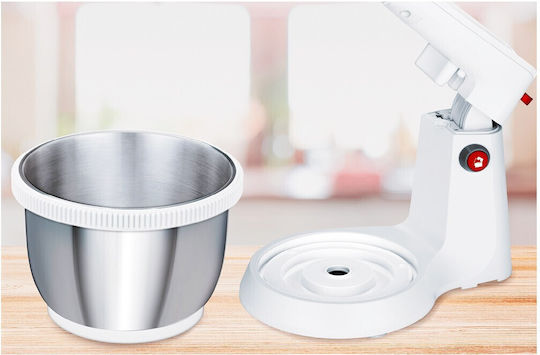MPM Μίξερ με Inox Κάδο 3.5lt Λευκό 400W