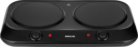 Sencor Ceramic Countertop Double Burner Black