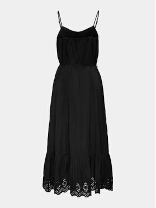 Only Summer Dress with Ruffle Black