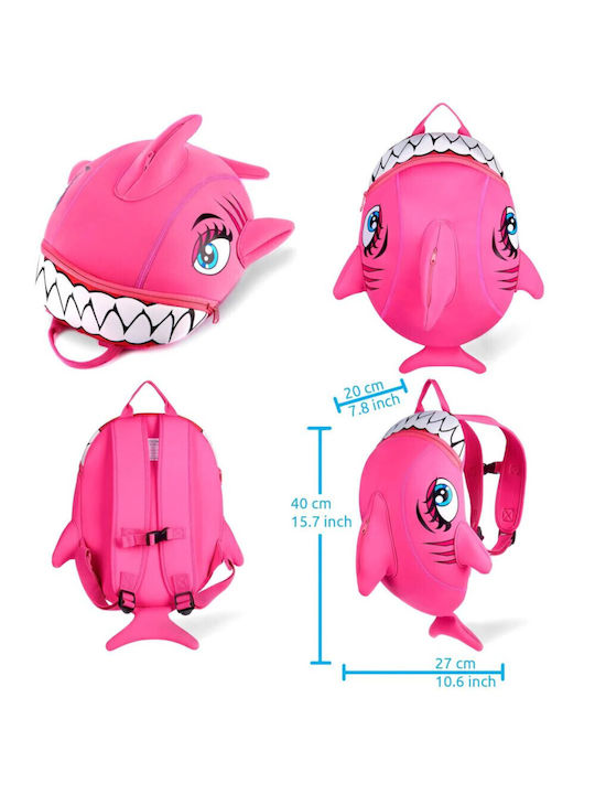 Backpack Crazy Safety Shark Pink 170101-02-01 Backpack Crazy Safety Shark Pink 170101-02-01