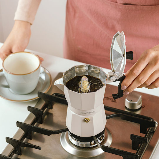 Nava Misty Espressokocher Für Den Herd 6 Tassen Braun