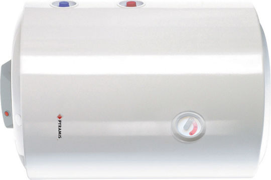 Pyramis Ηλεκτρομπόιλερ 60lt Glass Οριζόντιο 3.5kW
