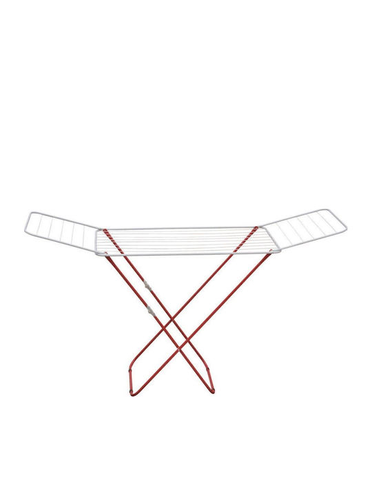 Gimi Jolly Metallic Folding Floor Clothes Drying Rack with Hanging Length 18m