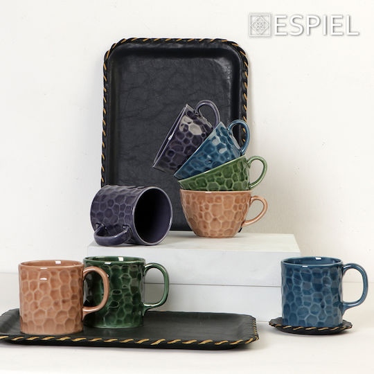 Espiel Becher aus Porzellan Lila 310ml