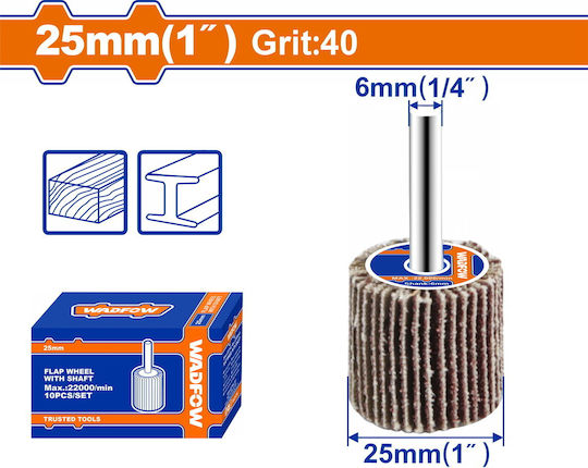 Wadfow Φύλλο Λείανσης Απλό K40 25x25mm
