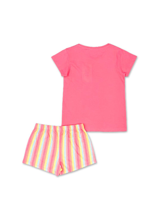 Losan Kids Set with Shorts Summer 2pcs Fuchsia