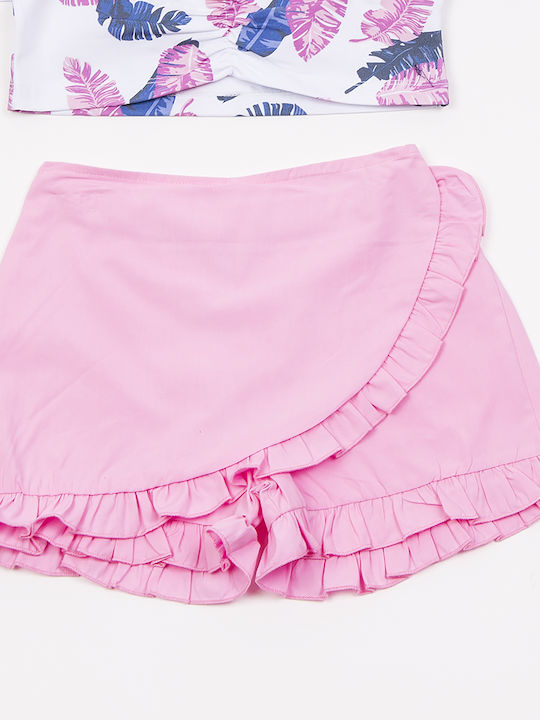 Trax Kinder Set mit Shorts Sommer 2Stück Pink