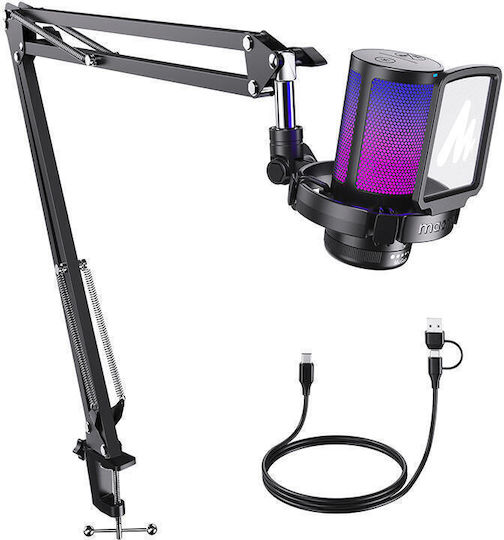 Maono DGM20 S Condenser Microphone with USB Type-C Shock Mounted