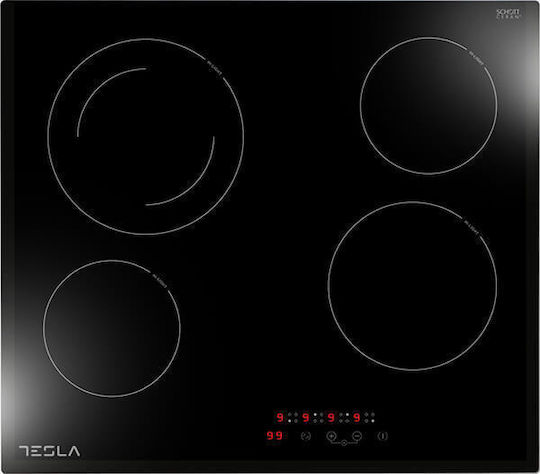 Tesla Κεραμική Εστία Αυτόνομη με Λειτουργία Κλειδώματος 59x52εκ.