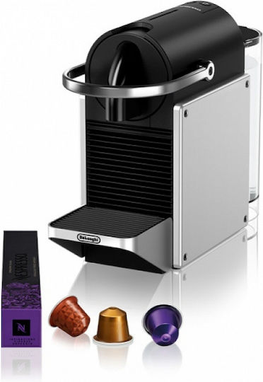 De'Longhi Pixie Pod Coffee Machine Nespresso Pressure 19bar Silver
