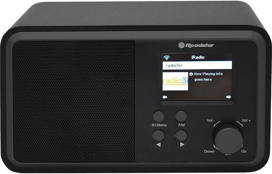 Roadstar ΙR-390D+BT Επιτραπέζιο Ραδιόφωνο Ρεύματος DAB+ με Bluetooth και USB Μαύρο