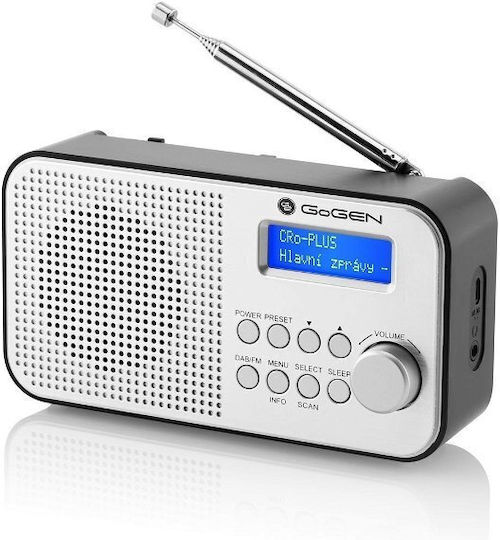 GoGEN DAB 300 N Φορητό Ραδιόφωνο Επαναφορτιζόμενο DAB+ Ασημί