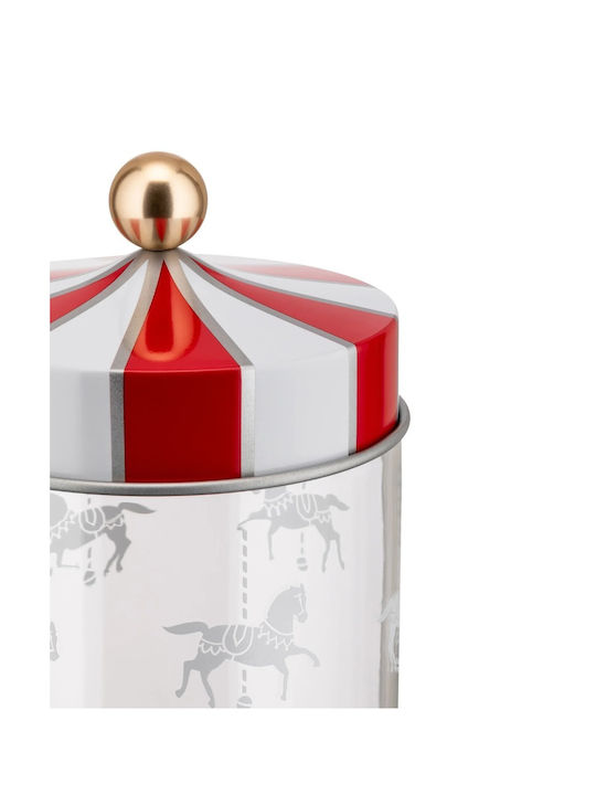 Alessi Circus Vase General Use with Lid Glass Transparent 1000ml
