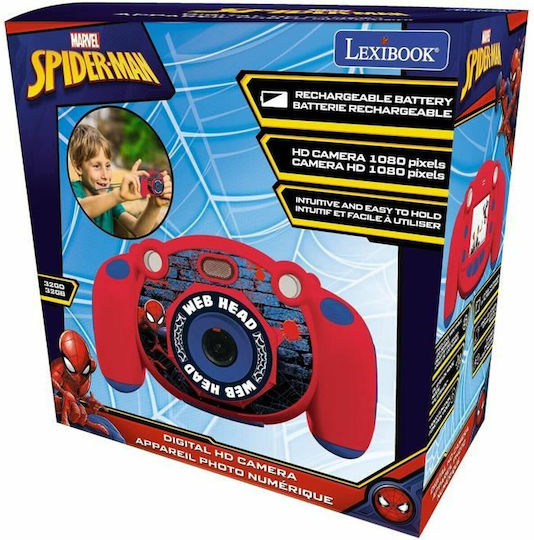 eKids Lexibook Spiderman Compact Φωτογραφική Μηχανή 2MP με Οθόνη 2" και Ανάλυση Video 1280 x 720 pixels Κόκκινη