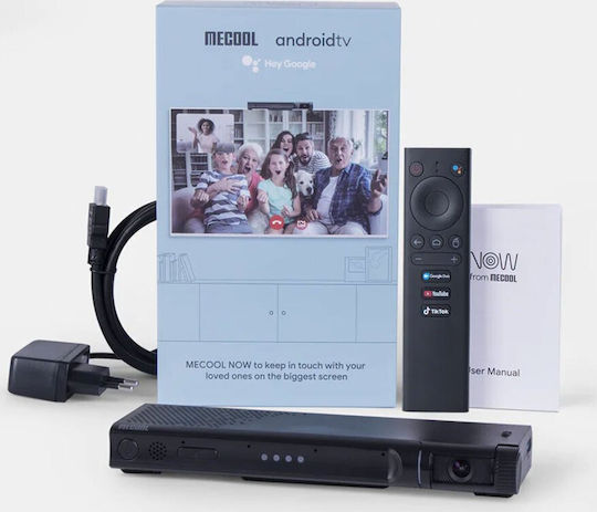 Mecool TV Box Now Google 4K UHD cu WiFi 4GB RAM și 64GB Spațiu de Stocare cu Sistem de Operare Android 11.0 și Google Assistant
