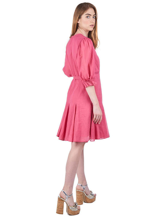 Ralph Lauren Kleid mit Rüschen Rosa