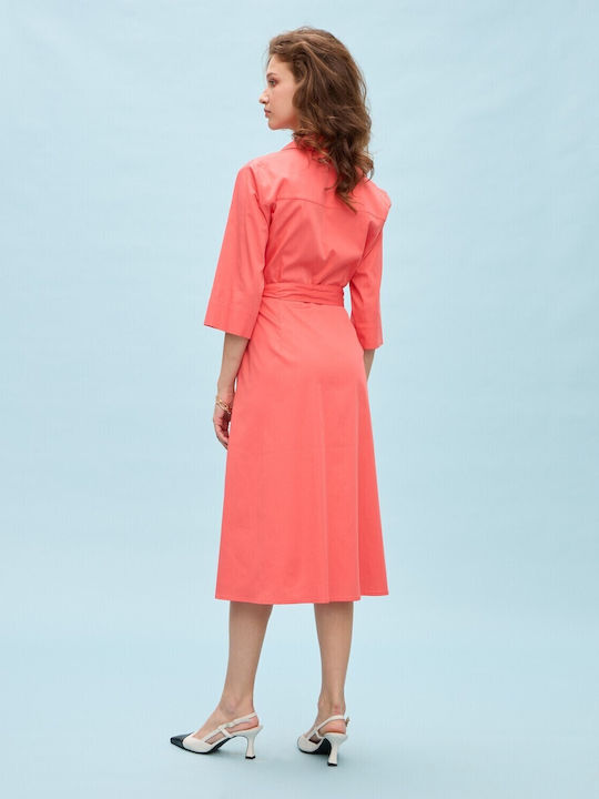 Passager Midi Dress Orange