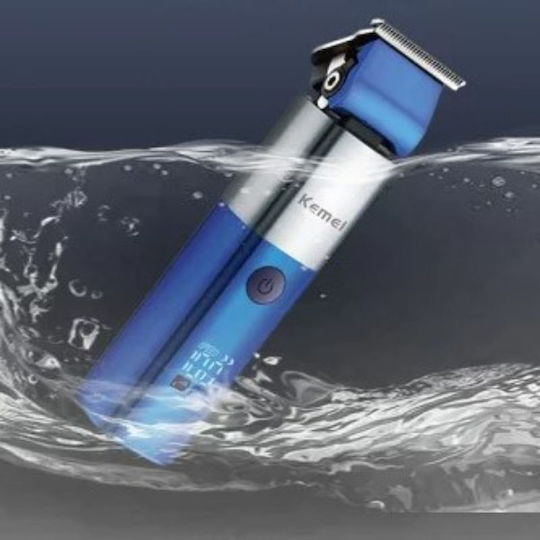 Kemei KM-322 KM-3291 Rechargeable Hair Clipper Blue