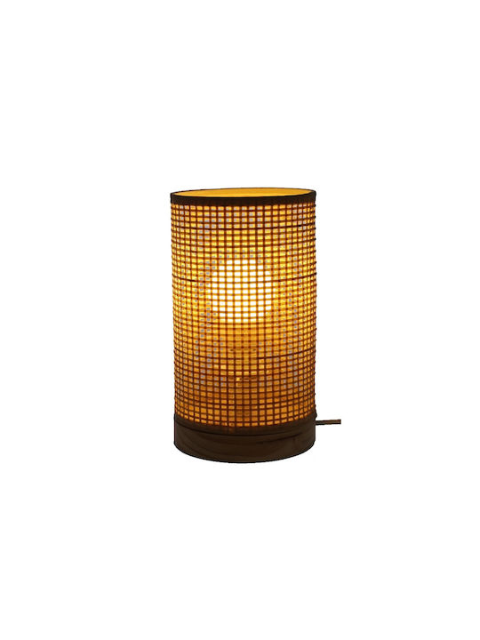 Decorative Lamp with Socket for Bulb E14 Brown