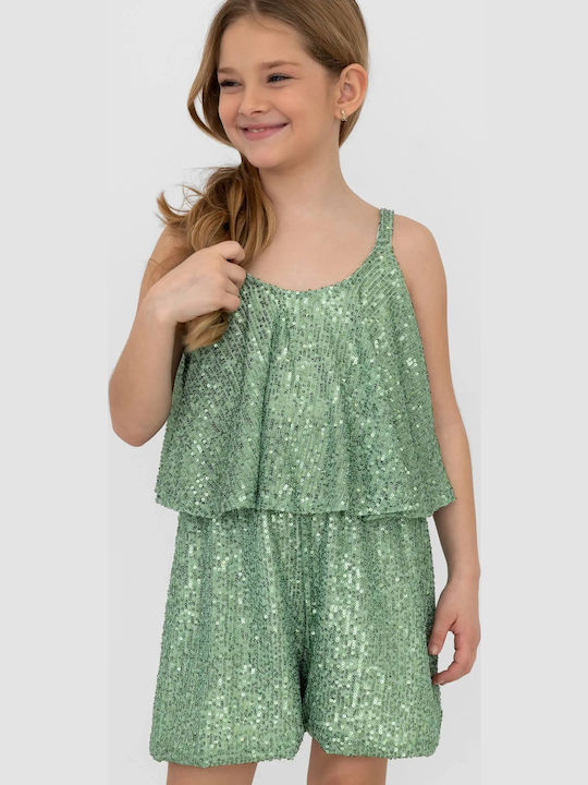 Kids' Fabric Jumpsuit Shorts/Bermudas Bay Leaf Mint