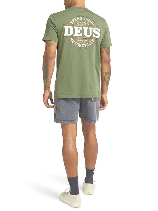 Deus Ex Machina Men's Short Sleeve T-shirt Loden Green