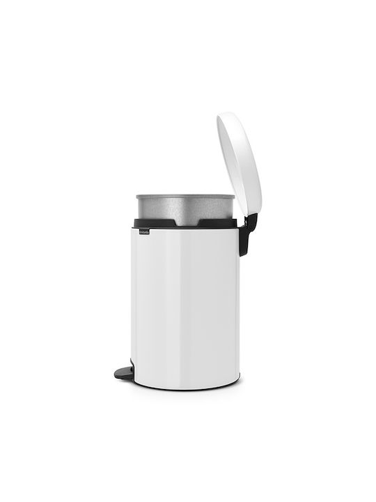 Brabantia Metal Pedal Waste Bin 20lt White