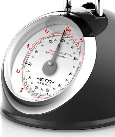 ETA Thick 5777 90020 Αναλογική Ζυγαριά Κουζίνας με Κάδο έως 5kg Μαύρη