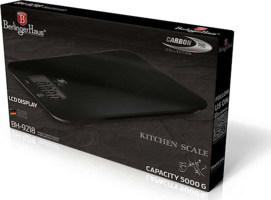 Berlinger Haus Digital Kitchen Scale Up To 5kg Black