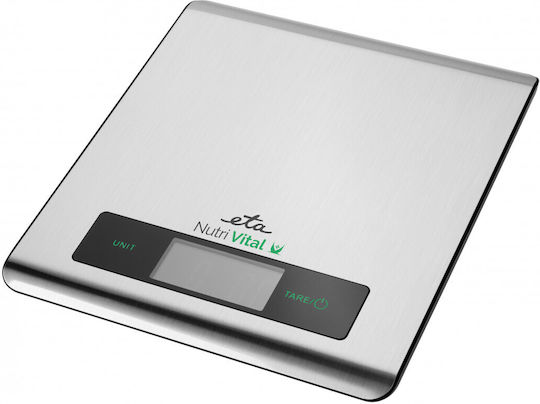 ETA Nutri Vital 079090000 Ψηφιακή Ζυγαριά Κουζίνας έως 5kg Ασημί