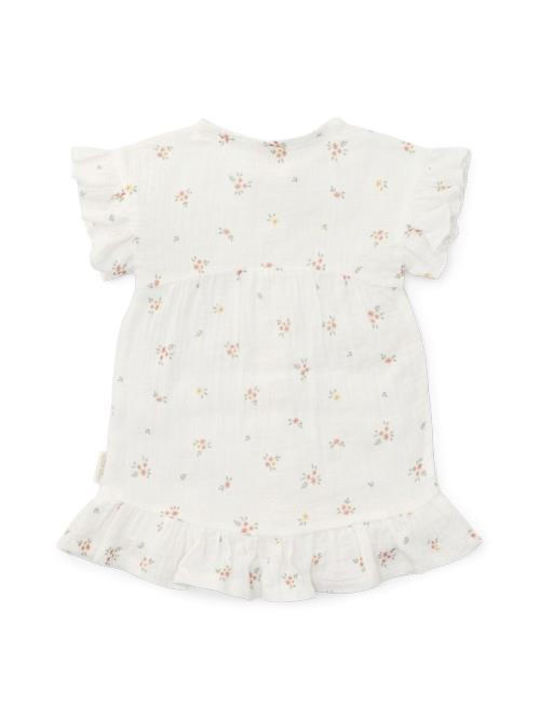 Little Dutch Mädchen Kleid Blumen Kurzärmelig WHITE CL24025005