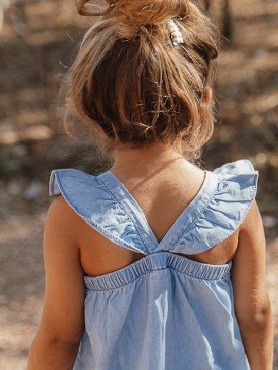Παιδικό Φόρεμα Αμάνικο Τζιν Denim