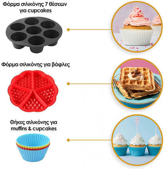 HomeVero Accessories for Cooking Appliances Made of Metal for Air Fryer