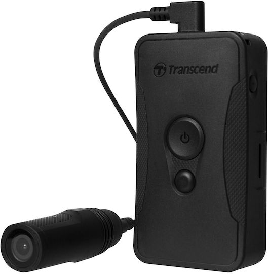 Transcend Drivepro Body 60 64GB Action Camera Full HD (1080p) και Wi-Fi Μαύρη