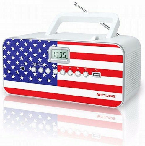 Muse M-28 Φορητό Ηχοσύστημα με CD / USB / Ραδιόφωνο US Λευκό