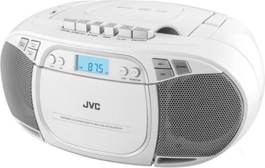 JVC Portable Sound System with CD White