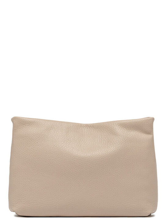 Leather Women's Bag Shoulder Beige