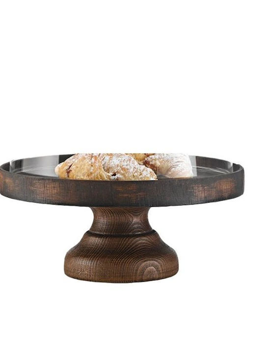 Garibaldi Cake Stand Brown 30x30cm