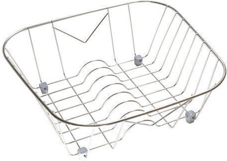 Sanitec Νο 8 Στραγγιστήρι Γούρνας Inox Ασημί 40x25x12cm