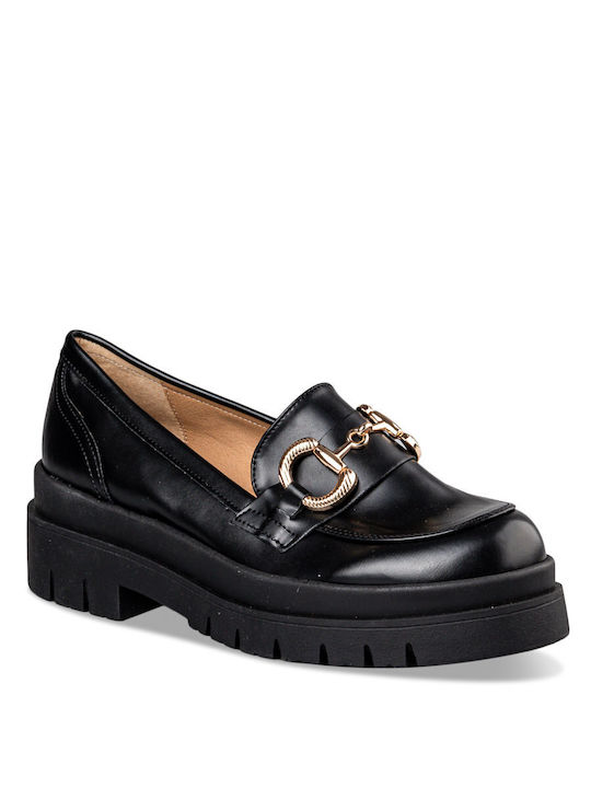 Envie Shoes Damen Loafers in Schwarz Farbe