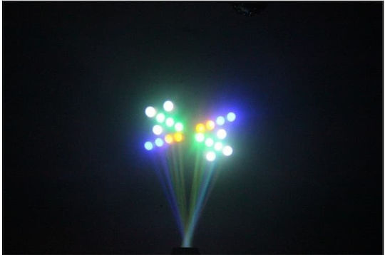 Ibiza Sound Φωτορυθμικό LED CM003LED-BL Moon Flower RGB / RGBWA