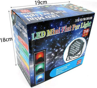 Φωτορυθμικό LED PAR 36