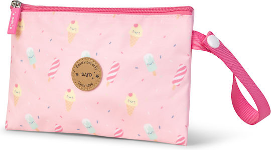 Food-Snack Bag Ice Creams Pink 14x21x1cm Saro 75066