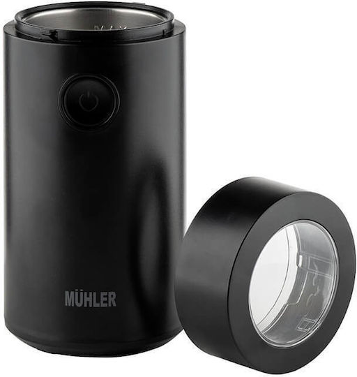 Muhler Electric Coffee Grinder 130W for 30gr Beans Black