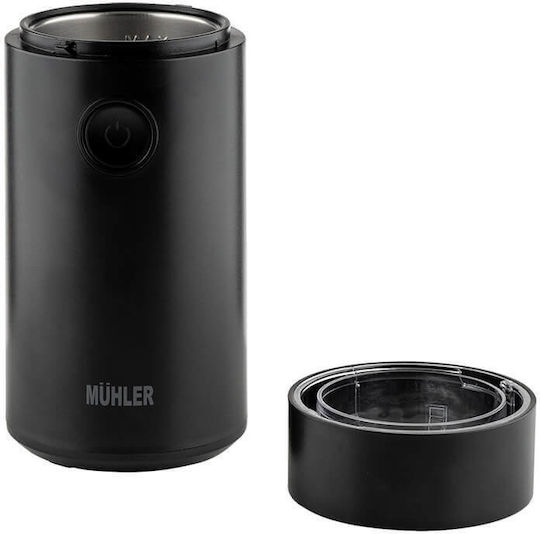 Muhler Electric Coffee Grinder 130W for 30gr Beans Black