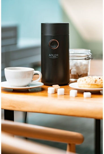 Adler Electric Coffee Grinder 150W for 75gr Beans Black