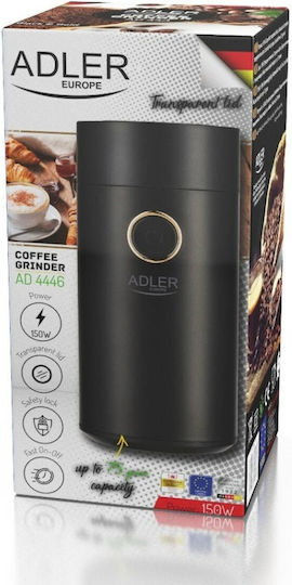 Adler Electric Coffee Grinder 150W for 75gr Beans Black