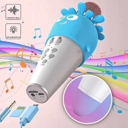 Forever Μικρόφωνο Karaoke Ασύρματο AMS-200 GSM115308 Μπλε