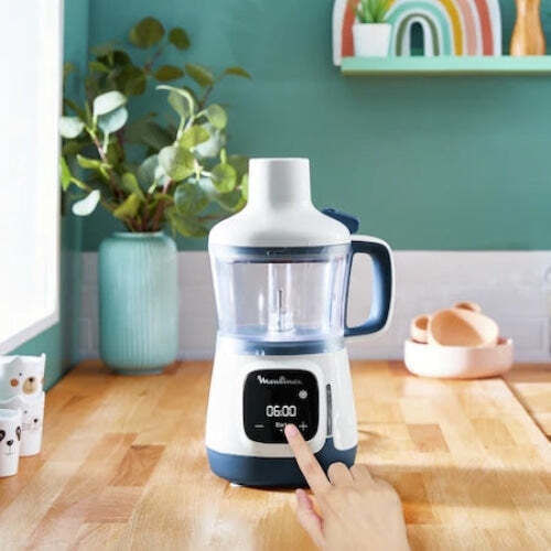 Tefal Yummy Gourmet Multifunctional Food Processor 600W with Bowl Capacity 800ml and Blender Jug Capacity White